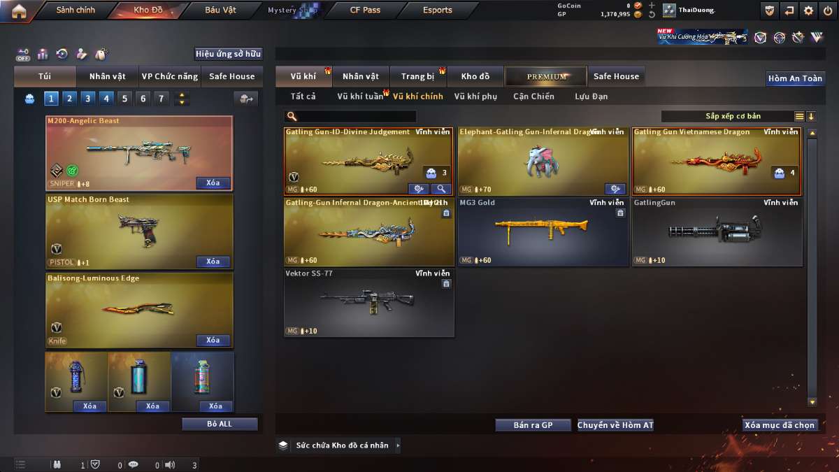 shop acc cf uy tin gia re